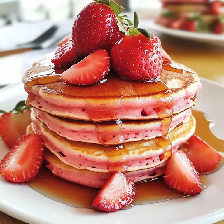 Perfect Breakfast Strawberry Pancakes - Alrightwithme