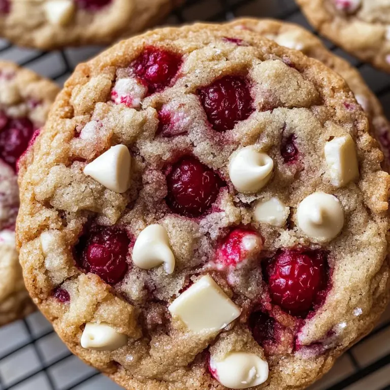 Raspberry White Chocolate Cookies