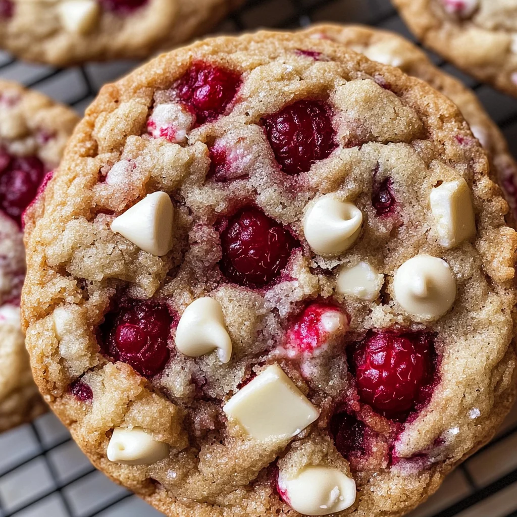 Raspberry White Chocolate Cookies
