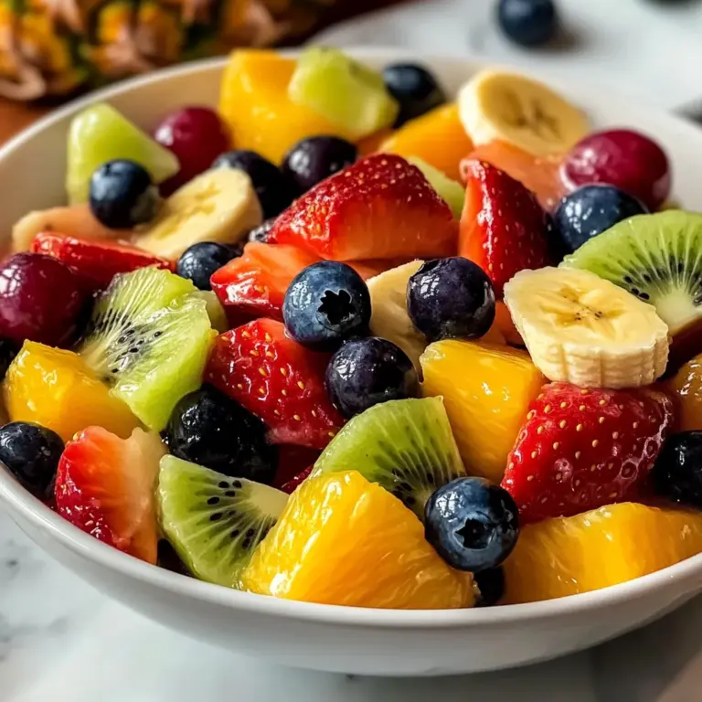 Refreshing Fruit Salad with Honey Lime Dressing