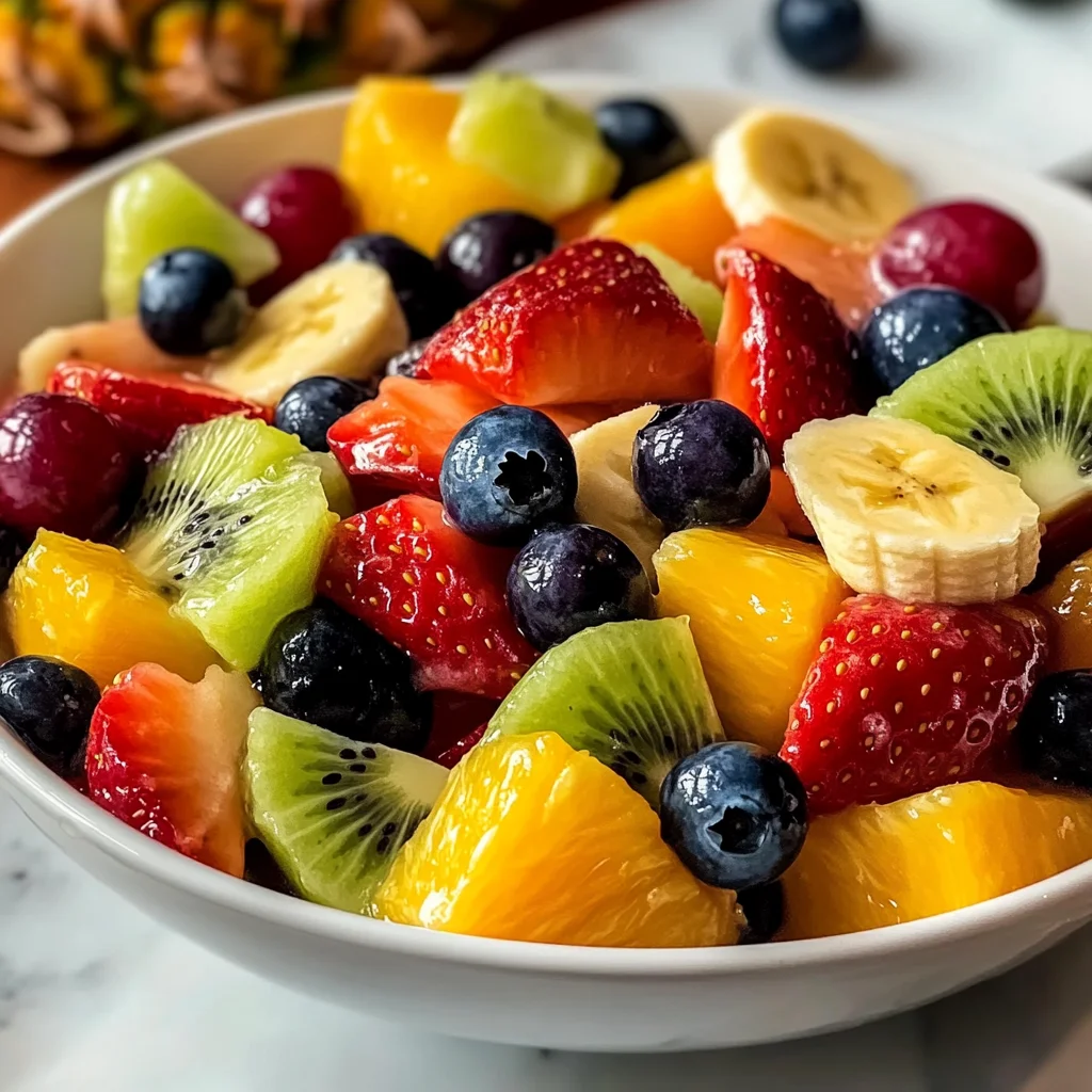 Refreshing Fruit Salad with Honey Lime Dressing