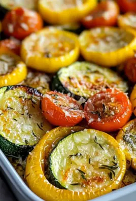Roasted Garlic-Parmesan Zucchini Squash and Tomatoes Recipe