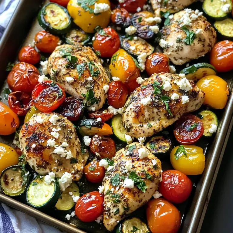 Sheet Pan Greek Chicken and Veggies (Easy One-Pan Meal)
