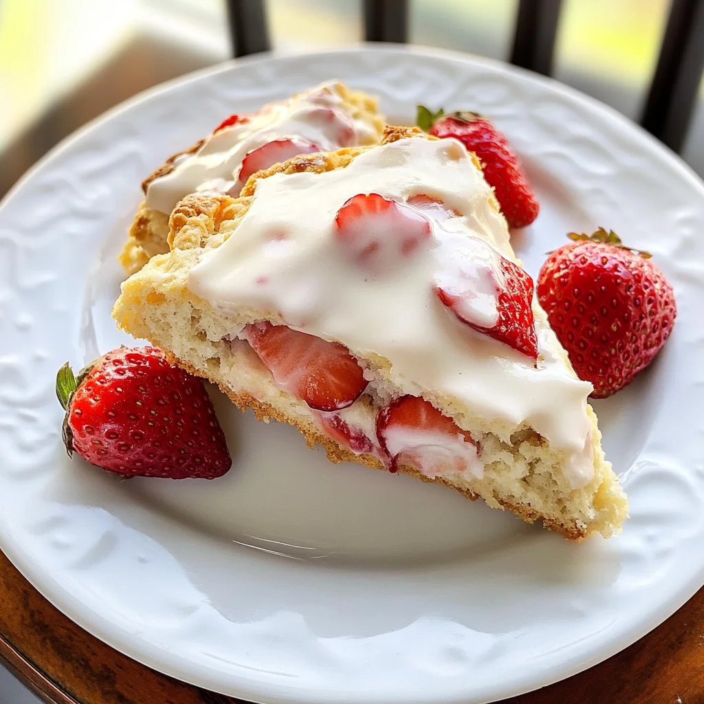Strawberries and Cream Scones