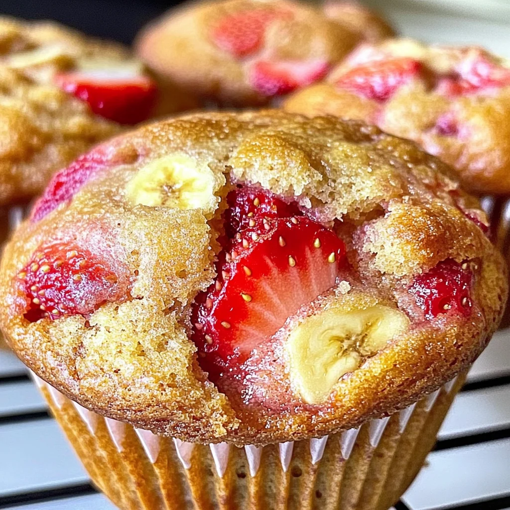 Strawberry Banana Muffins