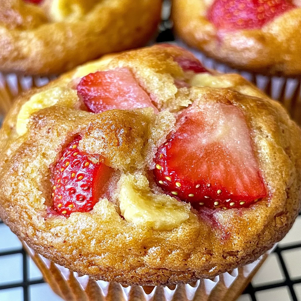 Strawberry Banana Muffins
