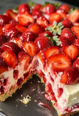 Strawberry Cheesecake Poke Cake