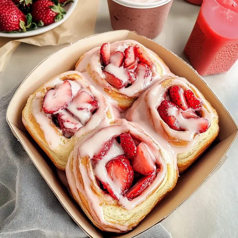 Strawberry Cinnamon Rolls