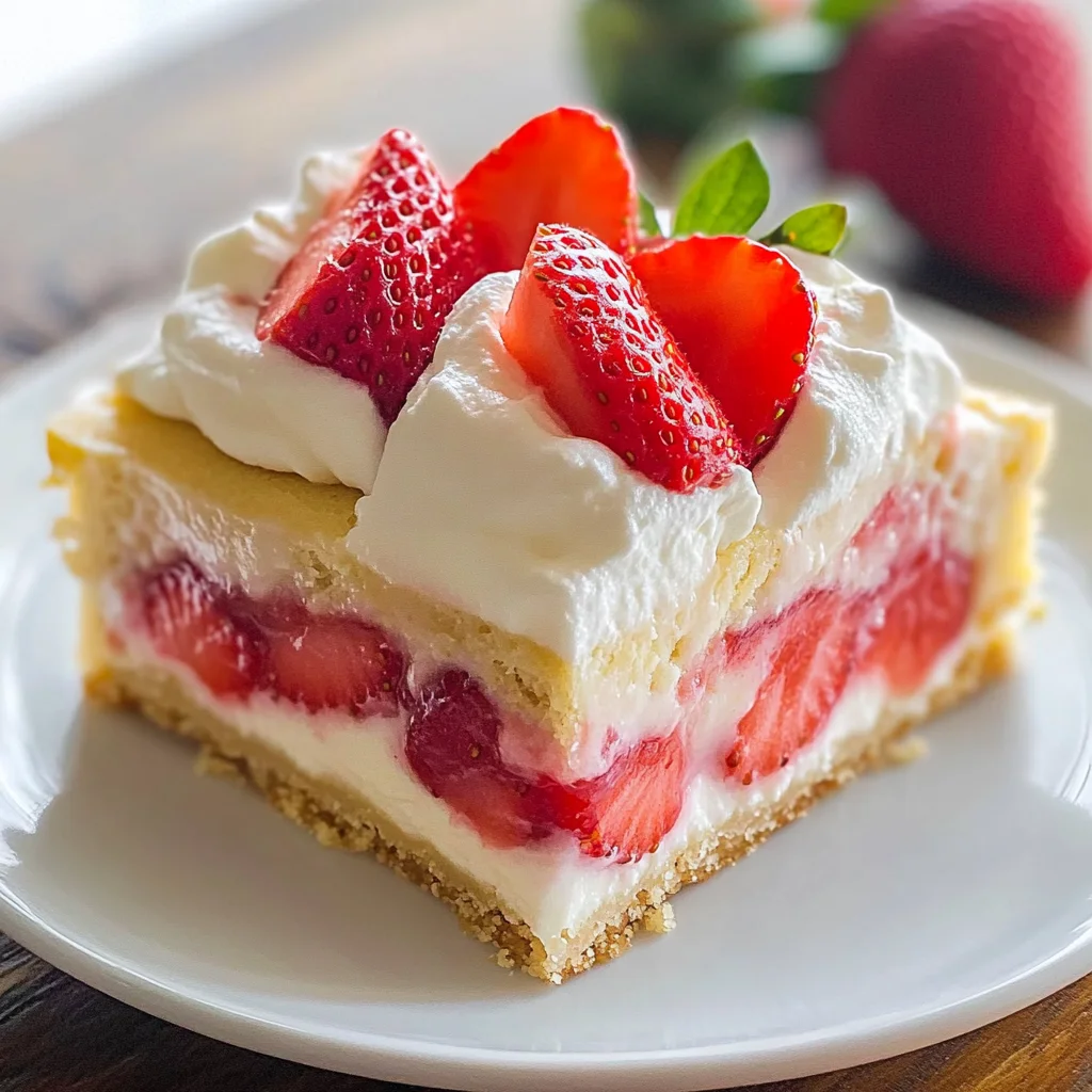 Strawberry Custard Bars