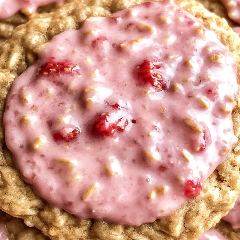 Strawberry Iced Oatmeal Cookies: Your New Summer Obsession