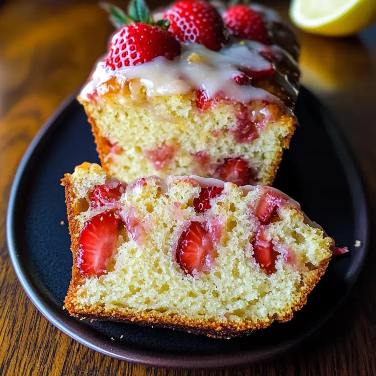 Strawberry Lemonade Quick Bread