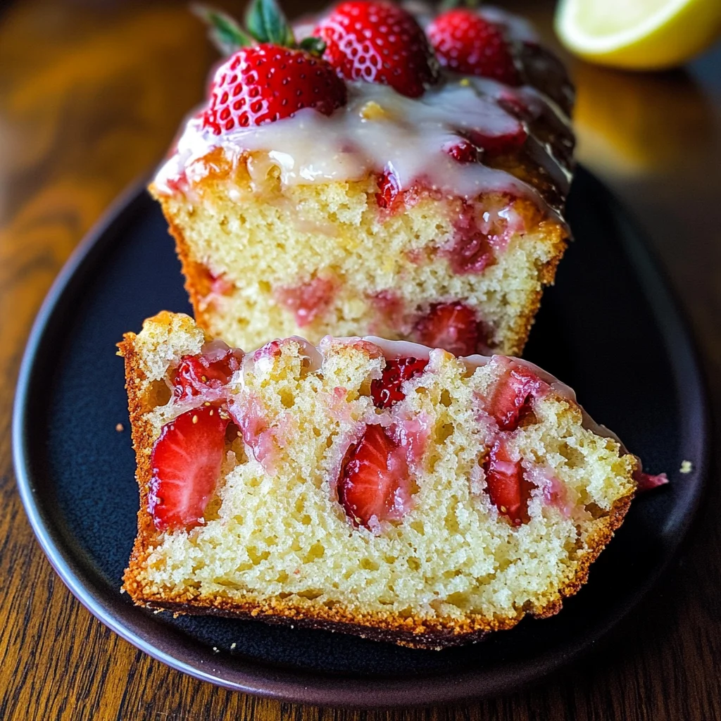 Strawberry Lemonade Quick Bread