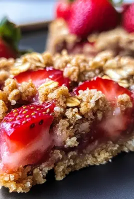 Strawberry Oatmeal Crumble Bars