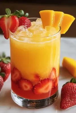 Strawberry Orange Mango Mocktail