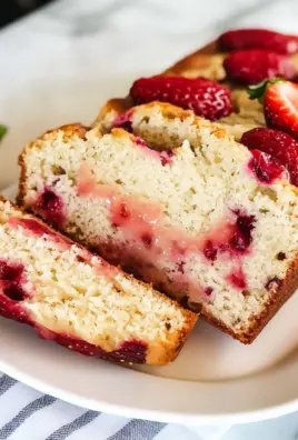Strawberry Quick Bread with Fresh Berries