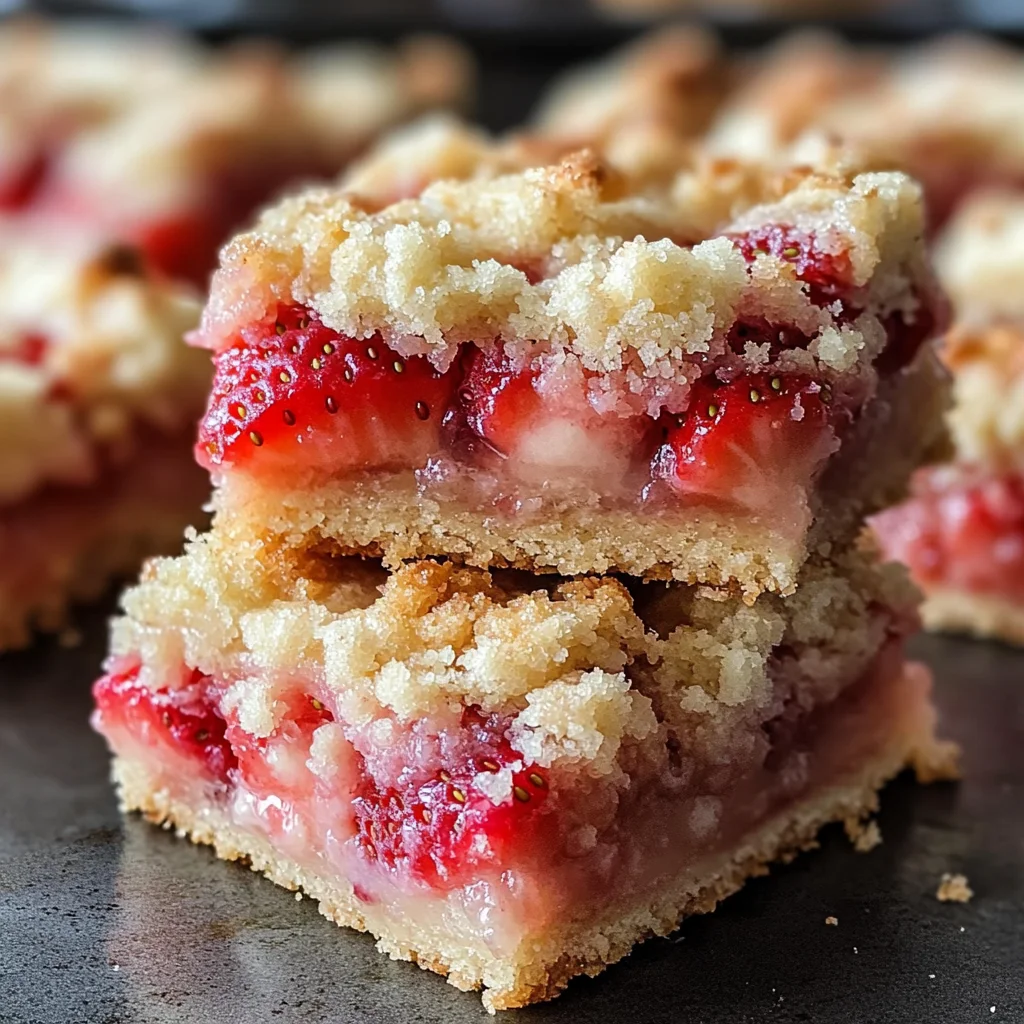 Strawberry Shortcake Streusel Bars