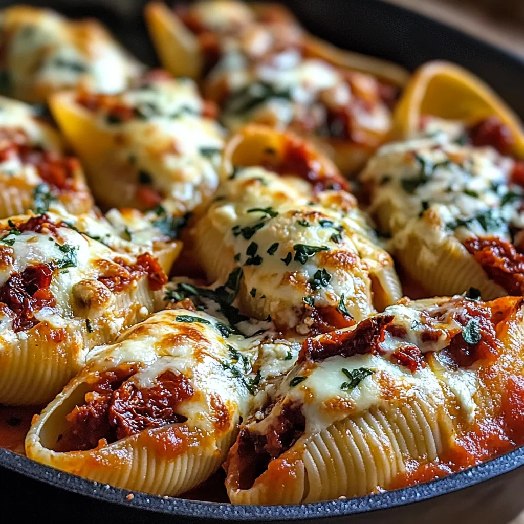 Sun-Dried Tomato and Ricotta Stuffed Shells