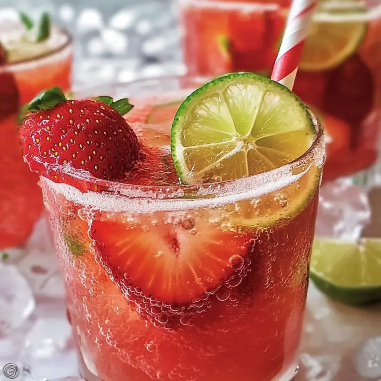 Tart and Sweet Strawberry Limeade