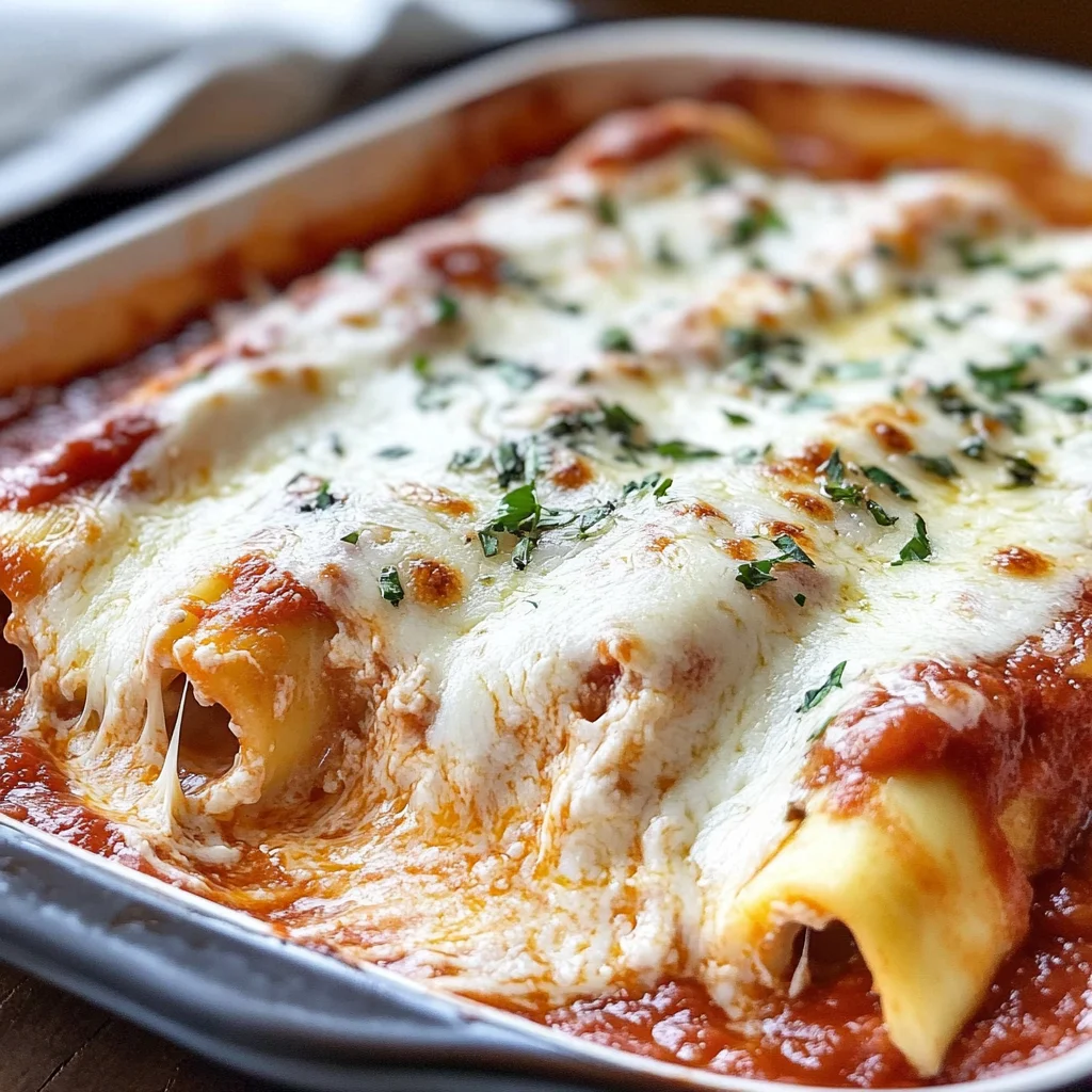 Three Cheese Manicotti