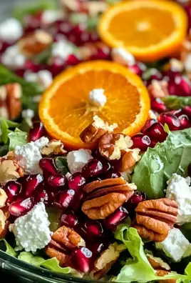 Vibrant Winter Salad with Oranges and Pomegranate Delight
