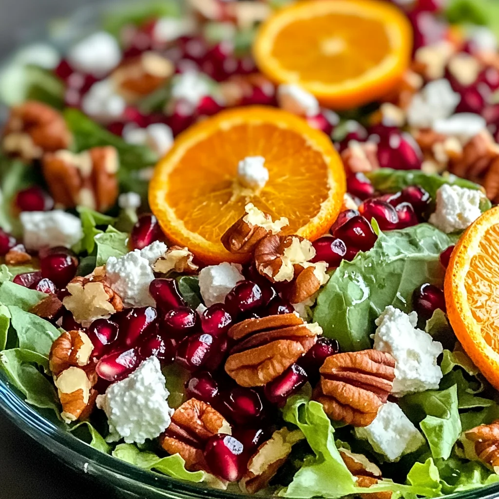Vibrant Winter Salad with Oranges and Pomegranate Delight