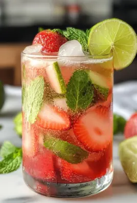 Virgin Strawberry Mojito (Mocktail)