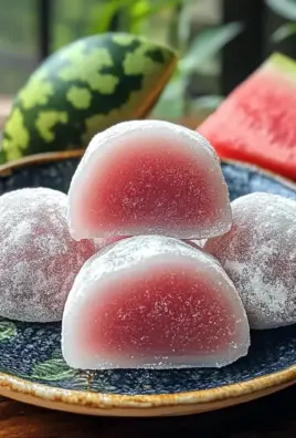 Watermelon Mochi