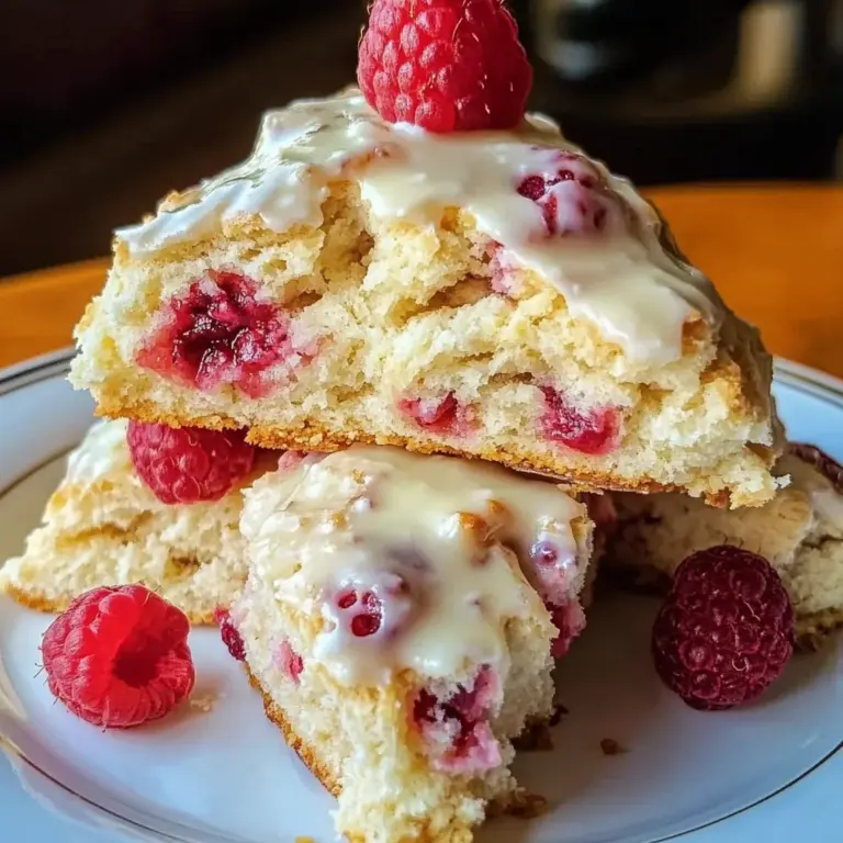 White Chocolate Raspberry Scones