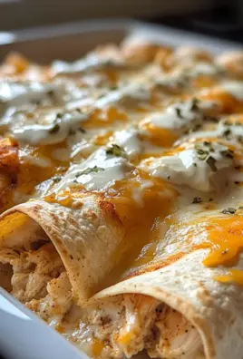 38g Protein Chicken Enchiladas with Dreamy White Sauce
