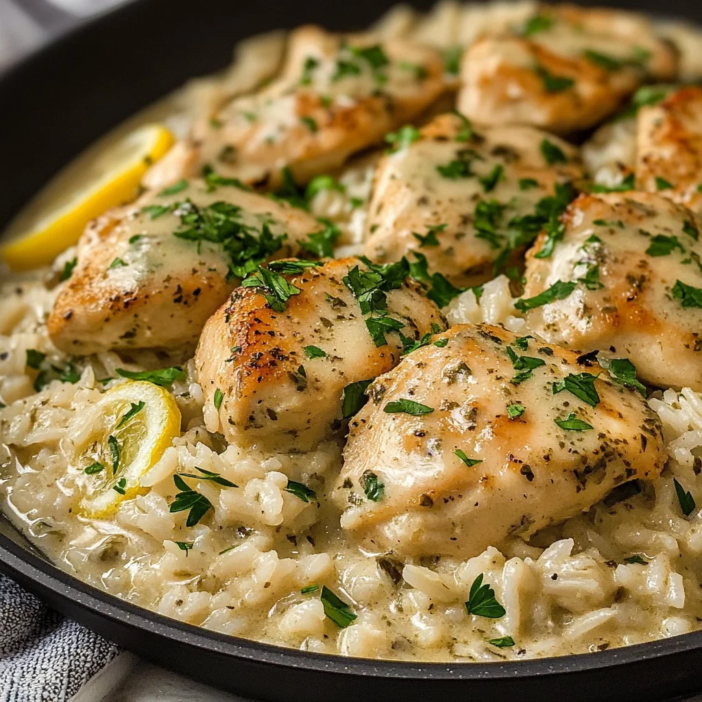 Creamy Herb Chicken & Basmati Rice – A Comforting, Flavor-Packed One-Pan Meal