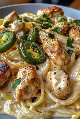 Creamy Jalapeño Popper Chicken Spaghetti
