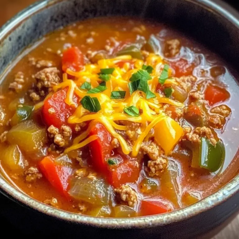 Crock Pot Stuffed Pepper Soup