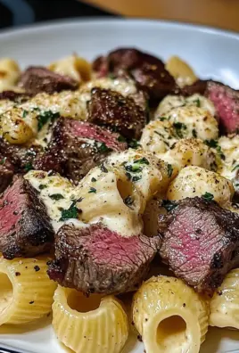 Garlic Herb Steak Bites with Cheesy Shells