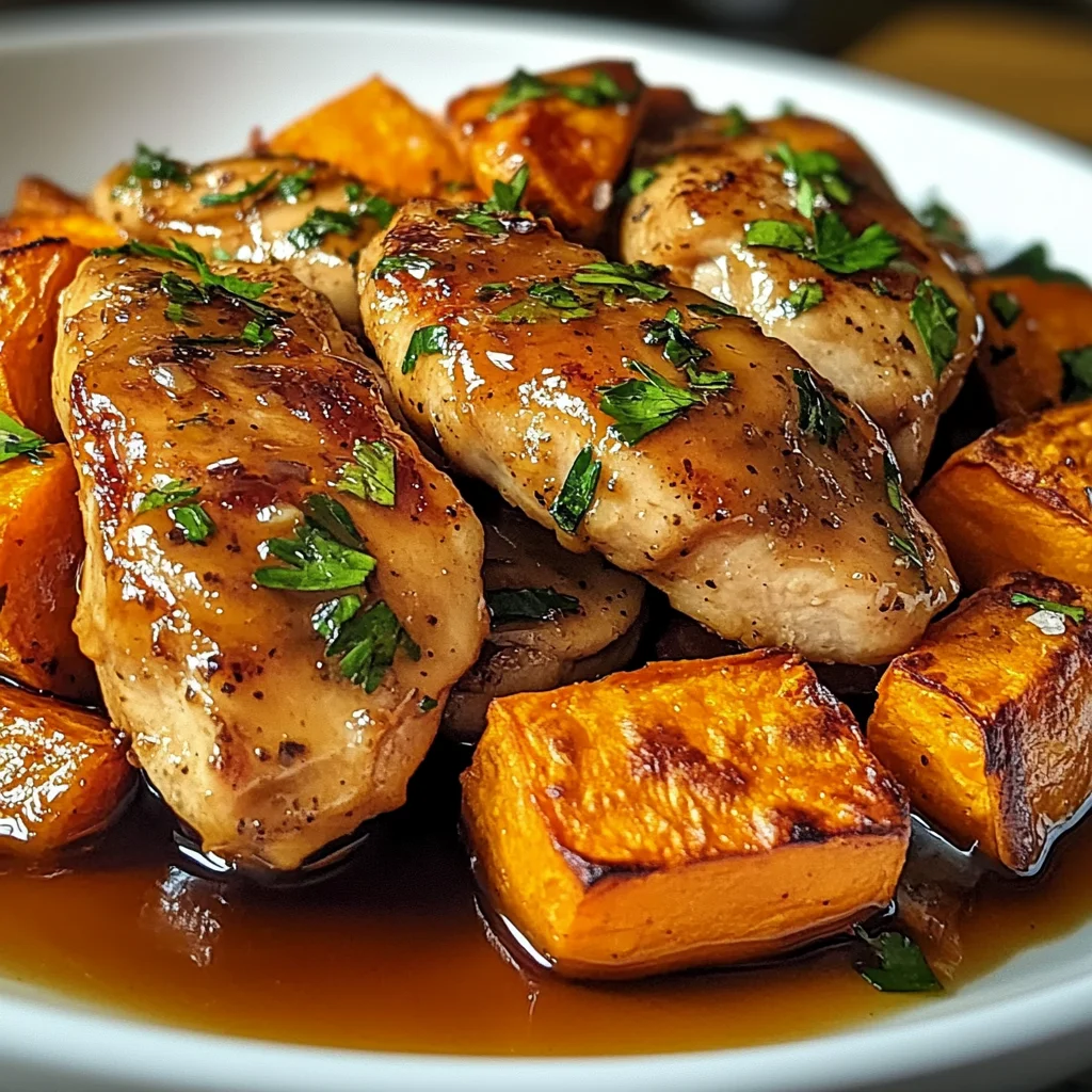Honey Garlic Chicken and Sweet Potato: Comfort on Your Plate