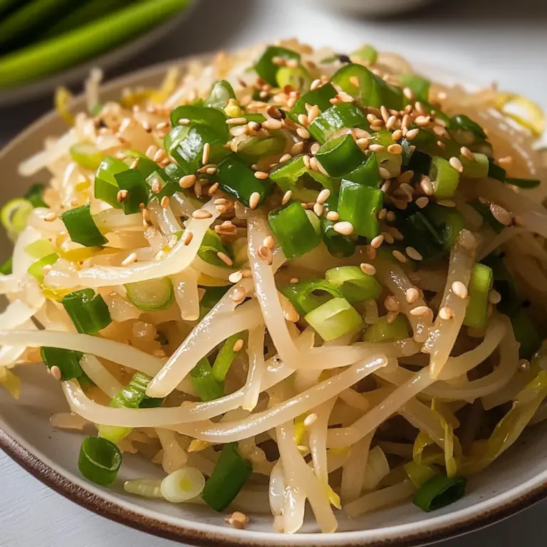Korean Bean Sprout Salad (Kongnamul Muchim)
