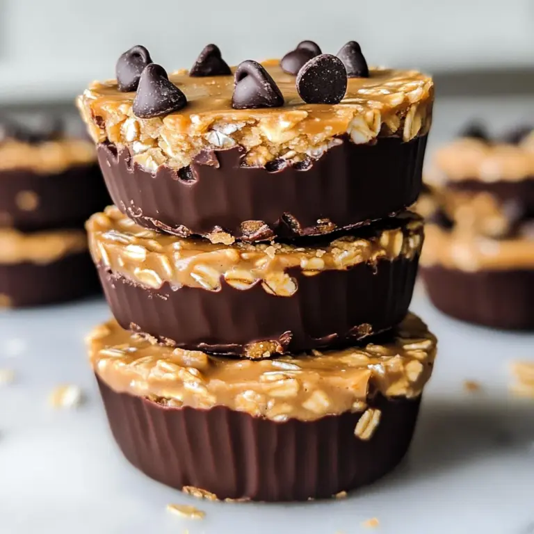 No-Bake Peanut Butter Oat Cups