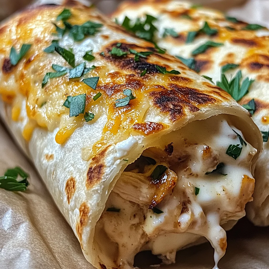 Ooey-Gooey Cheesy Garlic Chicken Wraps You’ll Love!