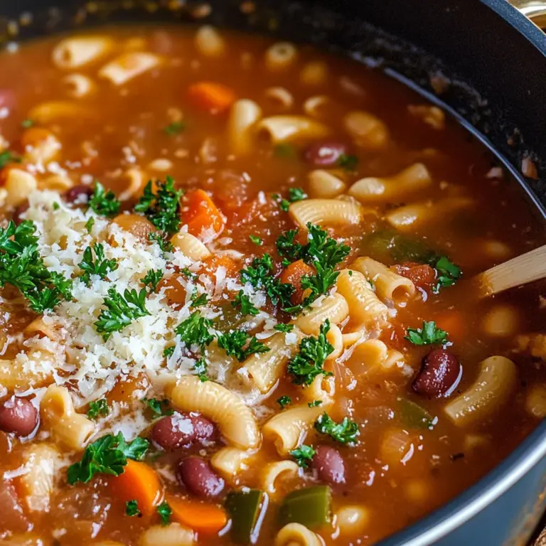 Pasta e Fagioli Soup {Olive Garden Copycat Recipe}