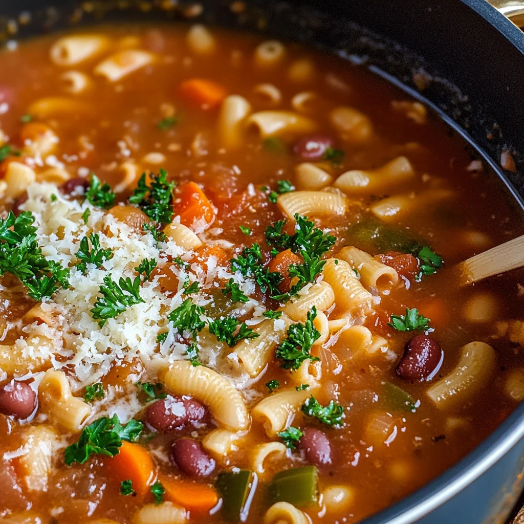 Pasta e Fagioli Soup {Olive Garden Copycat Recipe}