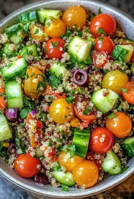 Quinoa Lentil Greek Salad