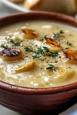 Rustic Country French Garlic Soup