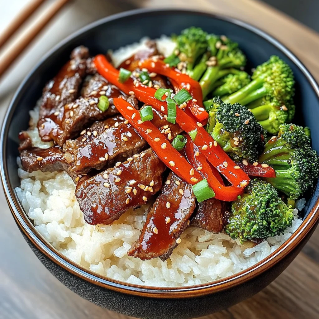 Spicy Beef And Broccoli Rice Bowls