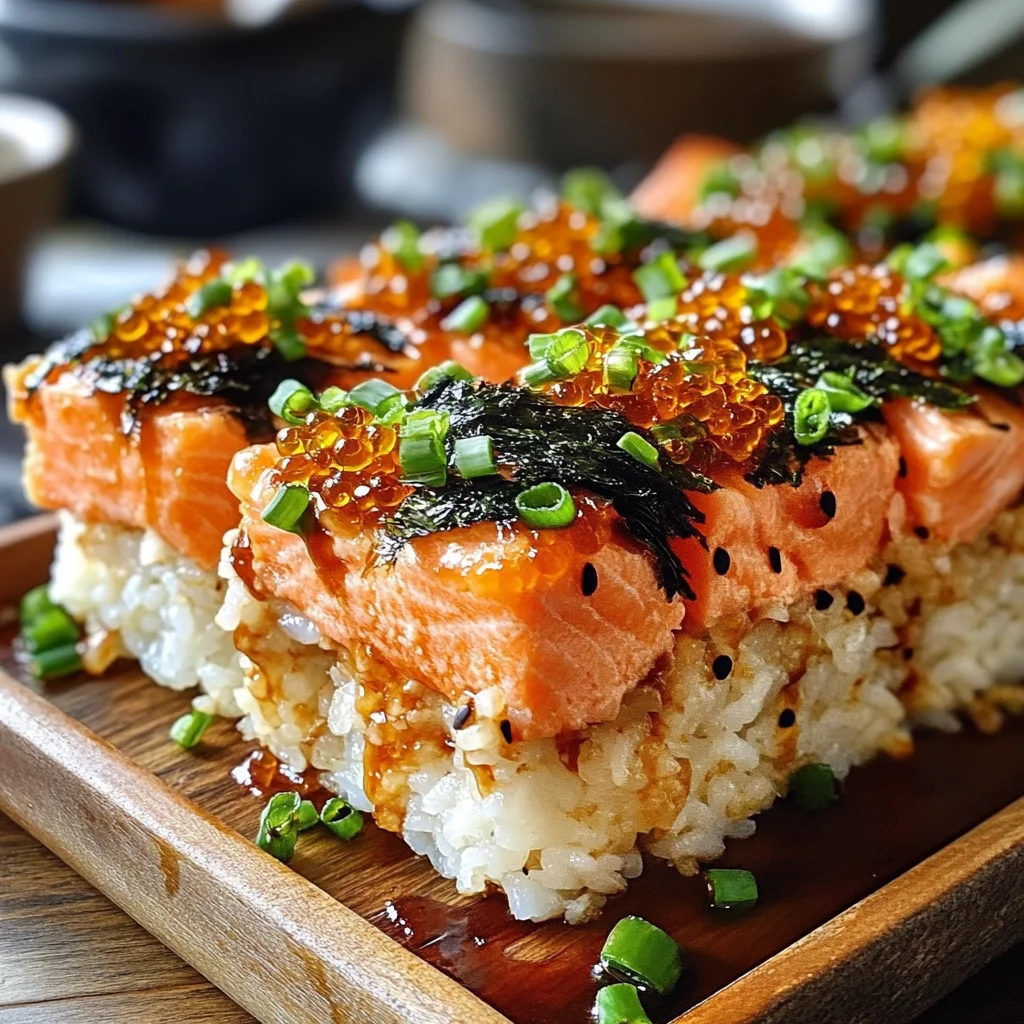 Spicy Salmon Sushi Bake Recipe