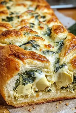 Spinach and Artichoke Stuffed Bread