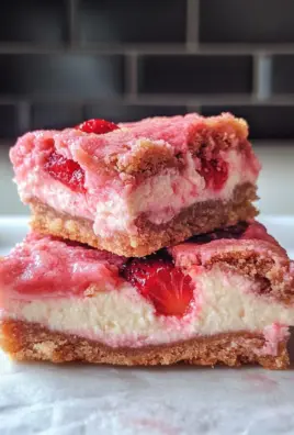 Strawberry Cheesecake Cookie Bars