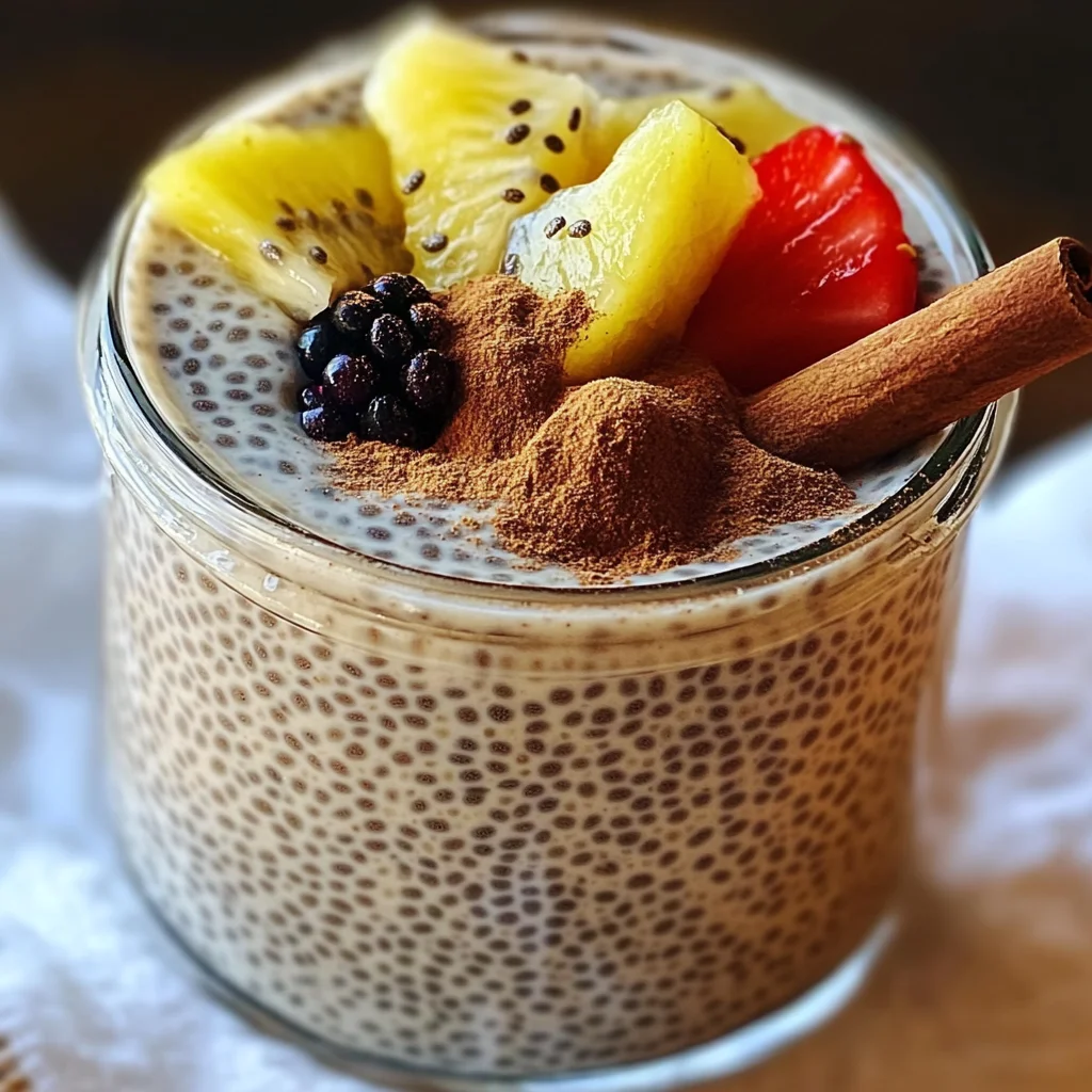 Vanilla Chia Pudding with Cinnamon